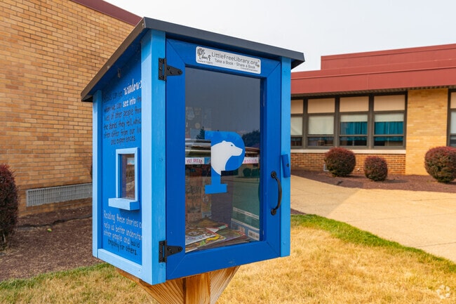 Students at Pleasantville Elementary School in New Castle can share books with classmates.