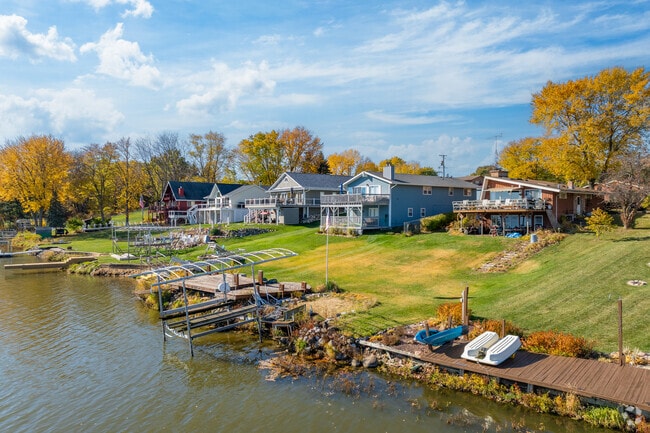 Residents of Lake Holiday enjoy having easy access to the water.