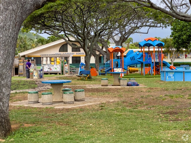 A second playground supports Aikahi Elementary School's physical education curriculum.