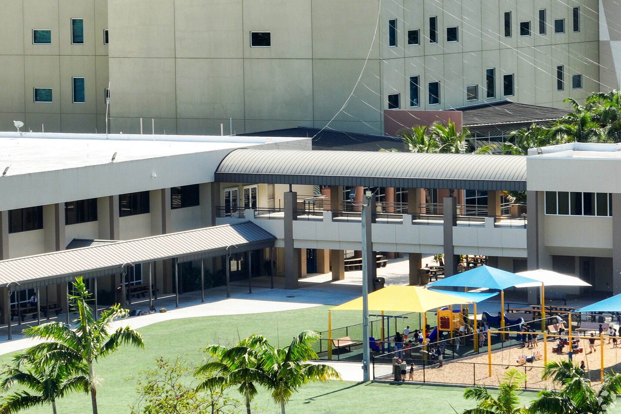 Calvary Christian Academy has a playground for students in Palm Aire.