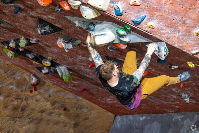 No anchor needed At Climb Tacoma just outside West Fife WA.