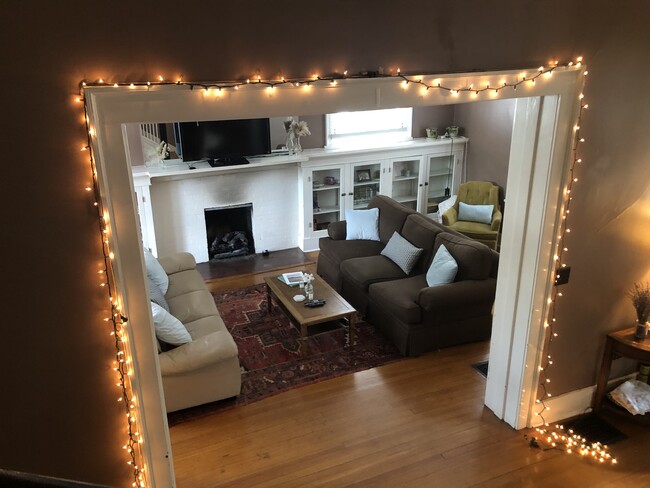 Gas logs and Book cabinets with Glass doors