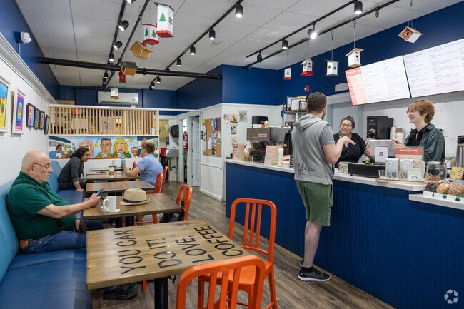 Stop in for coffee and breakfast at Breaking Grounds in Peabody Town Center.