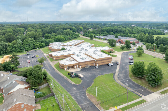 Kirby Middle School in Memphis has ample parking.