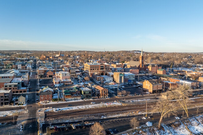 Downtown Washington is home to many local shops like Benito's and Marquarts Landing.