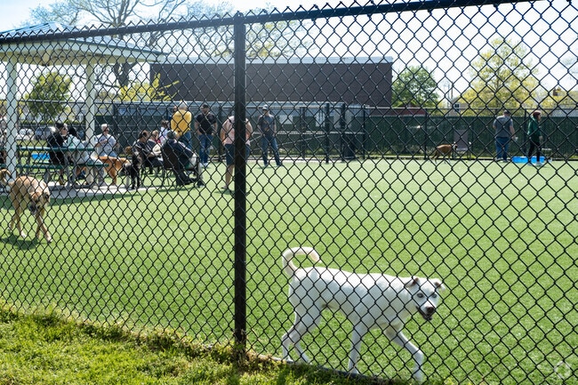 The dog park at Wantagh Park, in Wantagh, NY separates large and small dogs.