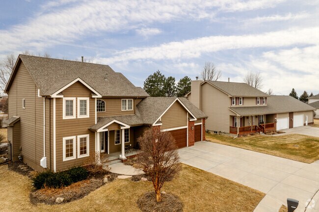 Modern two-story homes can be found in Walnut Ridge.