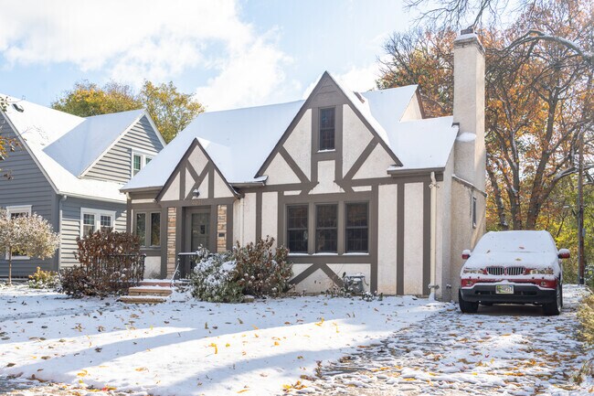 Homebuyers looking in White Oaks may be able to buy a Tudor-style house.