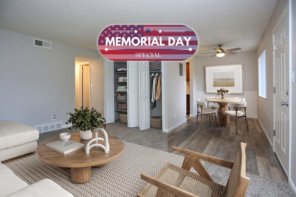 2 BR, 1 BA - Living Room