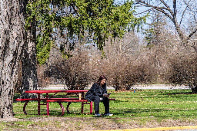 South Shore-Bridge Street locals enjoy a break on a warm sunny day.