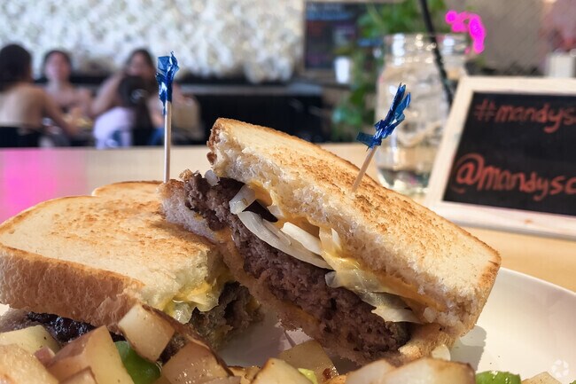 Enjoy breakfast or lunch at Mady's Cafe just north of Stone Creek.