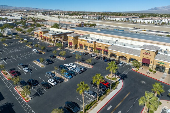Nevada State High School Northwest is situated in a shopping plaza.
