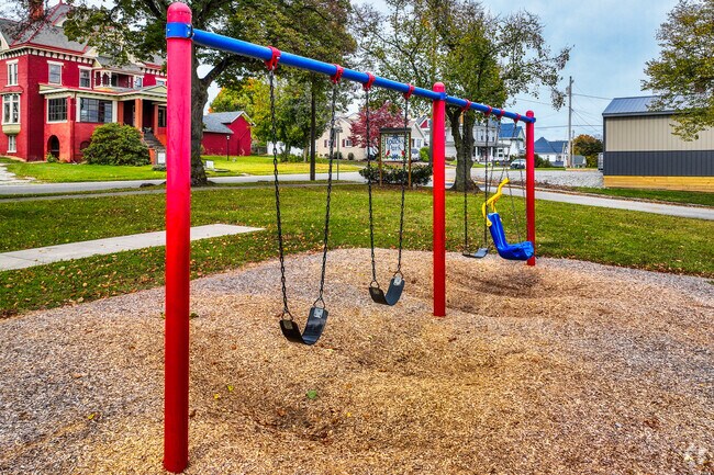 Spend your day of swinging on the swings in Loucks Park near Everson.