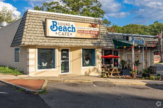 Grab breakfast, lunch or dinner at Sound Beach Cafe.