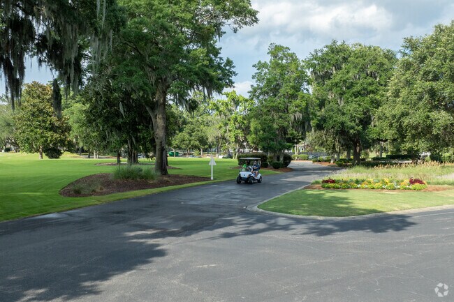 The golf cart is an essential mode of transportation on Callawassie Island.