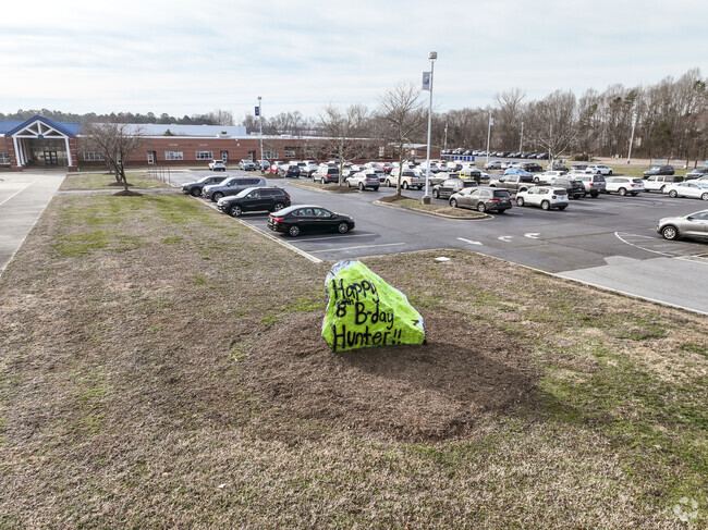 The spirit rock at Weddington Hills Elementary School is a great place for a birthday wish.