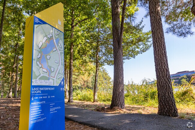 Business park offers several lakes and walking trails.