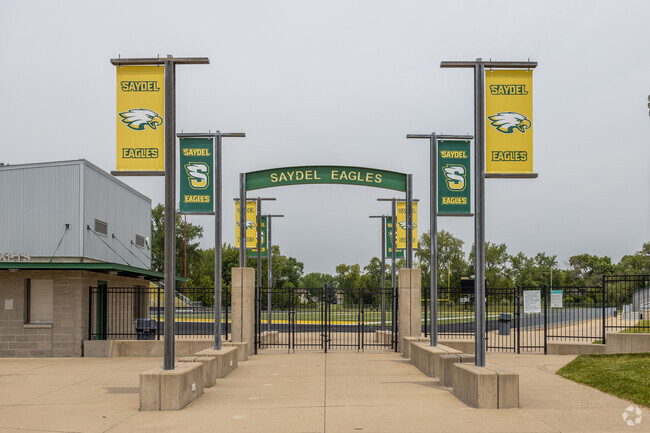 Visit the stadium at Marquisville's Saydel High School to cheer on the home team.