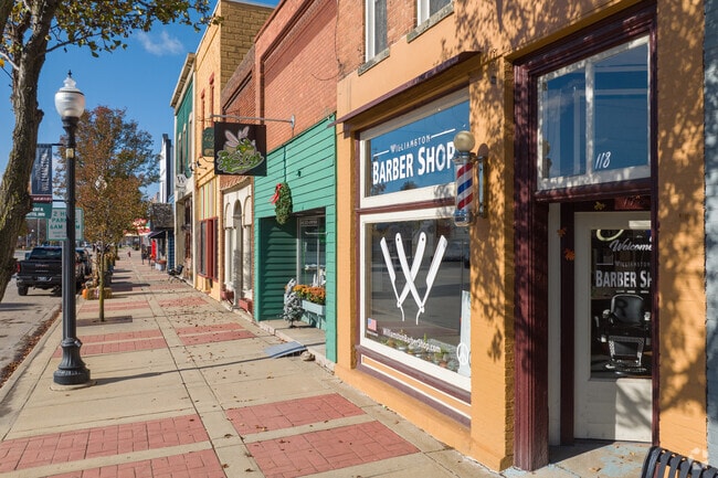 Some of the historic brick buildings in Downtown Williamston date to back to 1874.