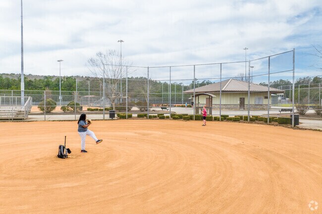 You can gather at the baseball fields at Burnt Hickory Park for practice and gameplay.