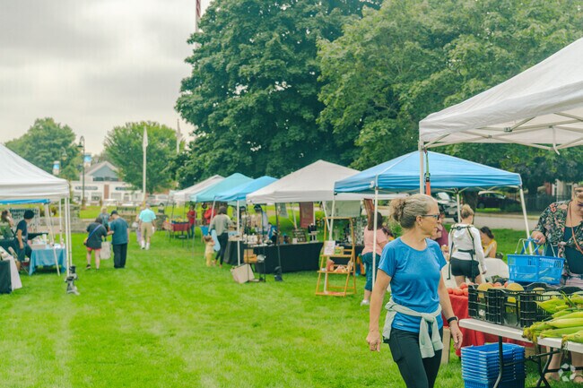 Locals love to spend Saturday mornings walking around the Market on the Common in Chelmsford.