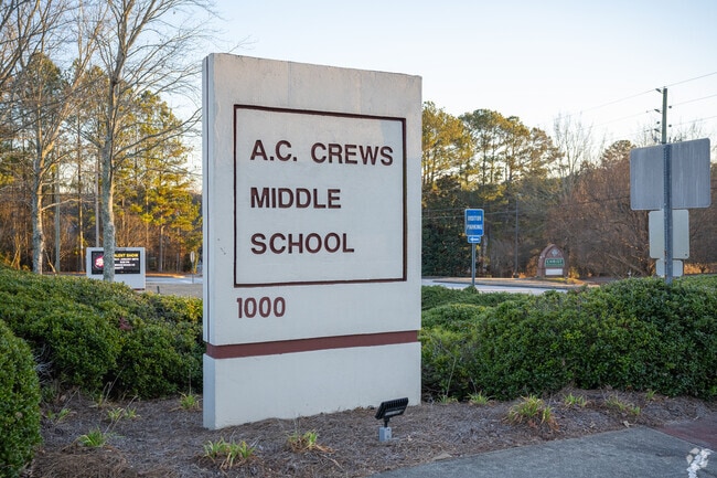 Crews Middle School can be found at 1000 Old Snellville Road.