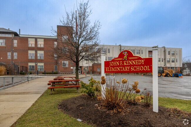 John F. Kennedy Elementary School in Somerville has an overall grade of A- on Niche and serves Porter Square students from pre-k to eighth grade.