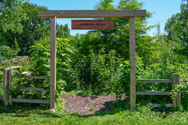 The Footbridge Sharing Garden is a great place to escape into nature.