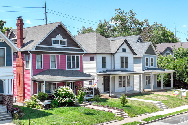 In the Old Northside neighborhood architectural styles can blend to suit any family.