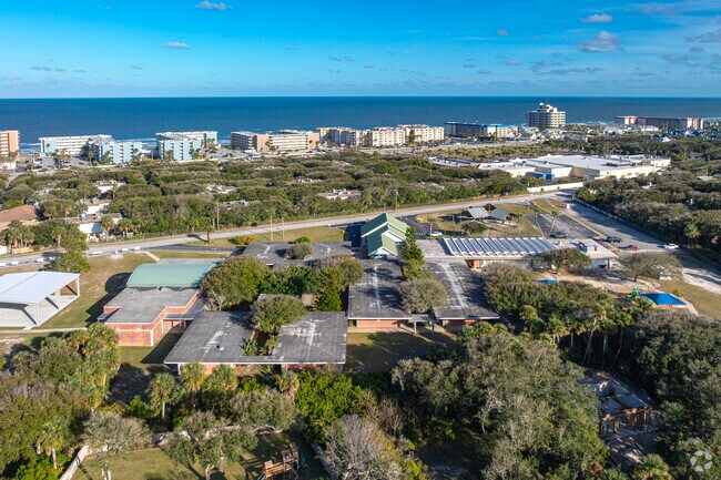 Students can enjoy the sea breeze while playing outside at Coronado Beach Elementary School.