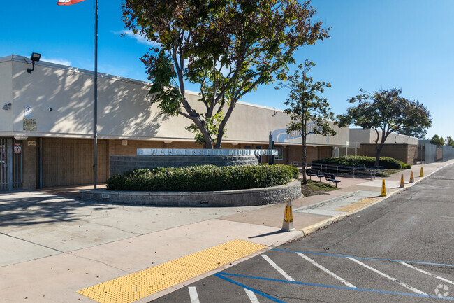 A view of Wangenheim Middle School.