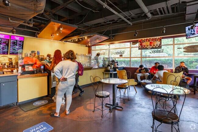 Students can enjoy a quick stop at the popular Koko Mo's for coffee and small bites.