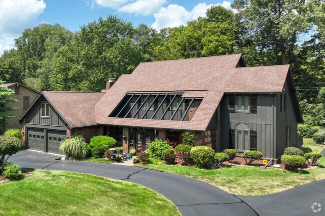 Tudor homes can be found in the suburban neighborhood of Reynolds Corners.
