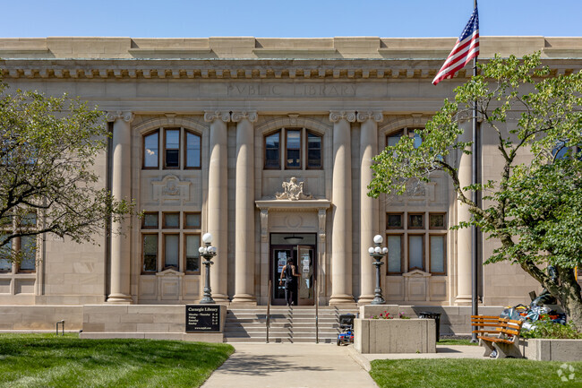 The Jackson District Library near King is one of 53 Carnegie Libraries in the nation.