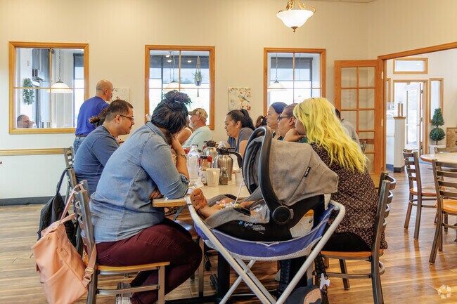 The Bluebird Café is a great spot for families to gather for brunch.