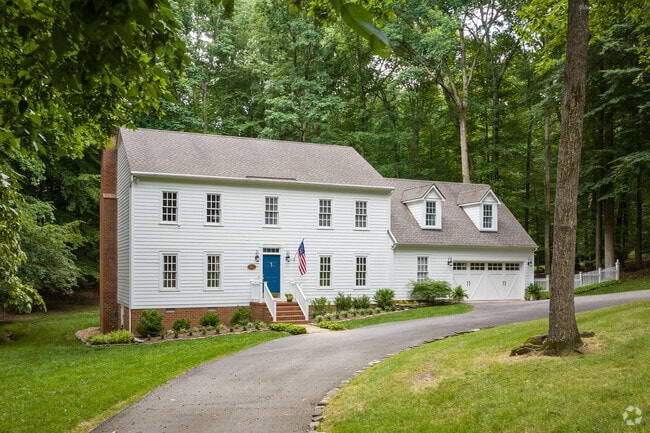 Colonial homes are among the several styles that make up the Robious neighborhood.