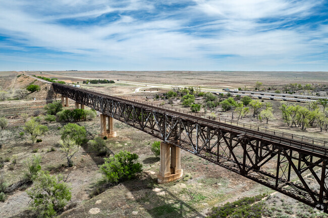There is a train route that goes through Liberal Kansas.