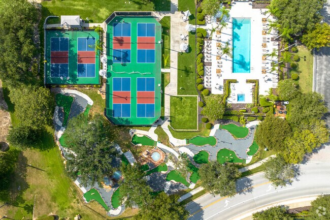 Reunion features many amenities including mini golf, tennis courts and a swimming pool.
