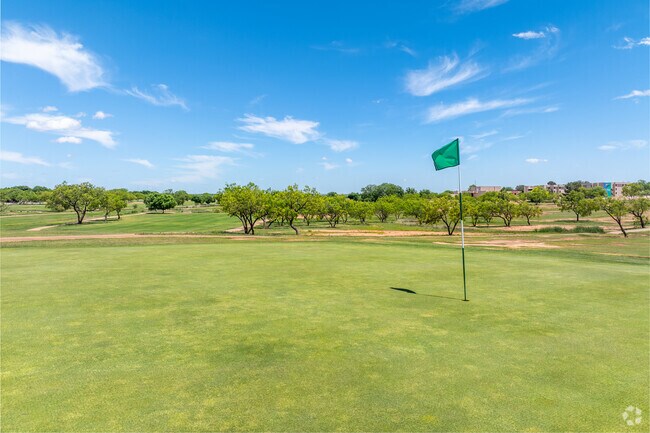 Locals enjoy a public, 9-hole golf course in Snyder.