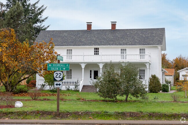 This Colonial-style home can be found just off the freeway in Spring Valley.