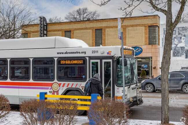 Head through town on public transportation with RTA.