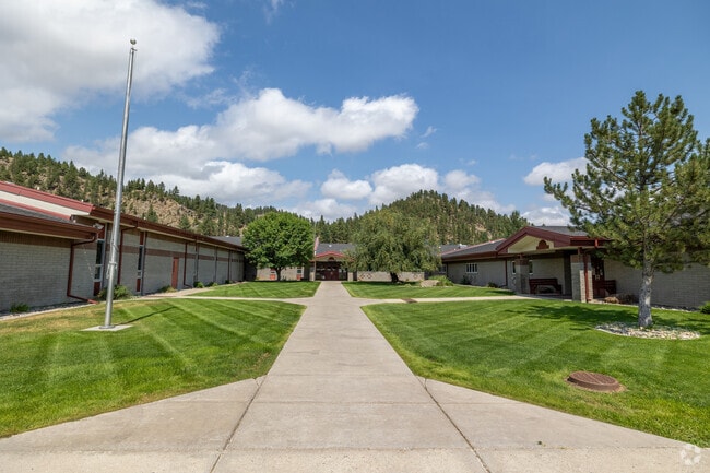 Surrounded by mountains, Clancy Elementary provides a tranquil backdrop for student learning.