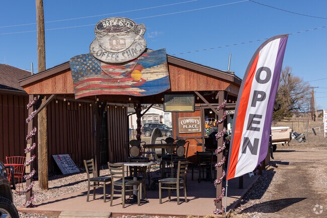 Enjoy the connivance of a drive-though coffee shop at Coffee Shack Brew and Q in Peyton.