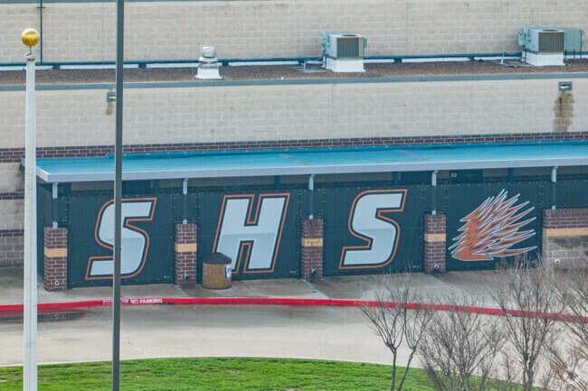 Springtown High School's facade radiates Porcupine pride, where tradition meets ambition.