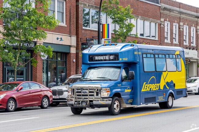 Bus transportation is available throughout town via the Lexpress and beyond via the MBTA.