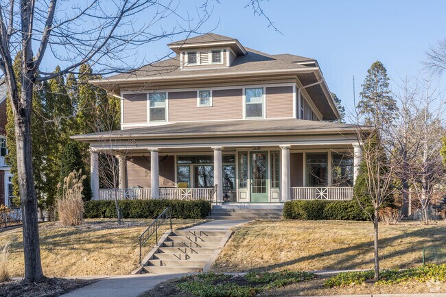 A four square style home in the Lynnhurst neighborhood.