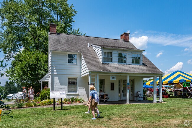 An original Arthurdale house can be found on the grounds for the New Deal Festival.