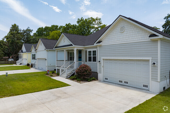 Some homes throughout Victory Heights are new construction.