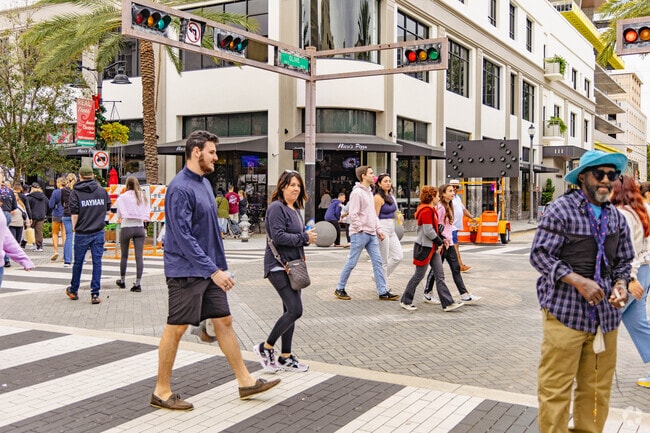 Downtown West Palm Beach residents enjoy many restaurants and bars along Clematis street.
