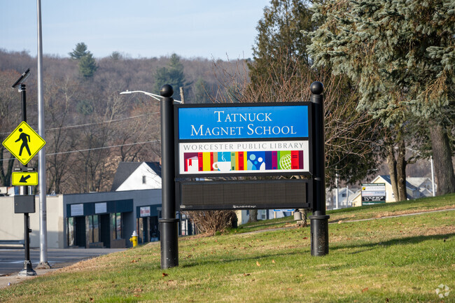 The Worcester Public Library is located within the Tatnuck Magnet School in Worcester, MA.